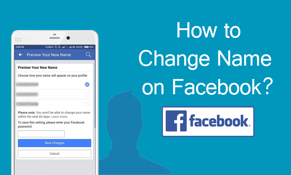 how to change name on facebook?